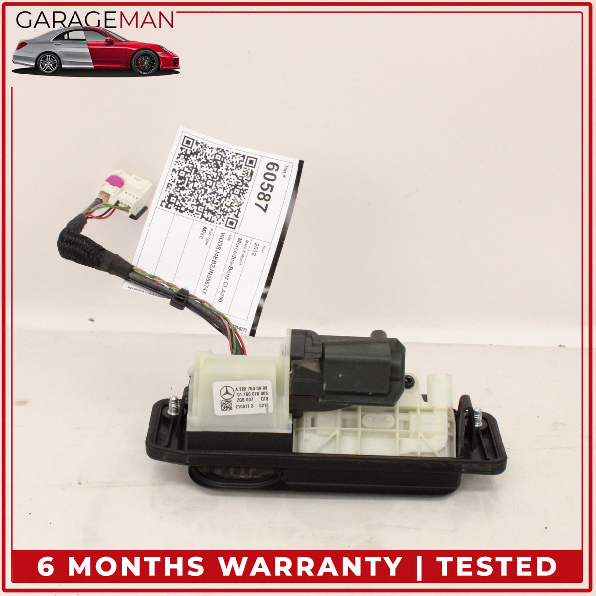 2014-2019 Mercedes-Benz CLA250 C117 Rear Trunk Release Handle w/ Camera OEM