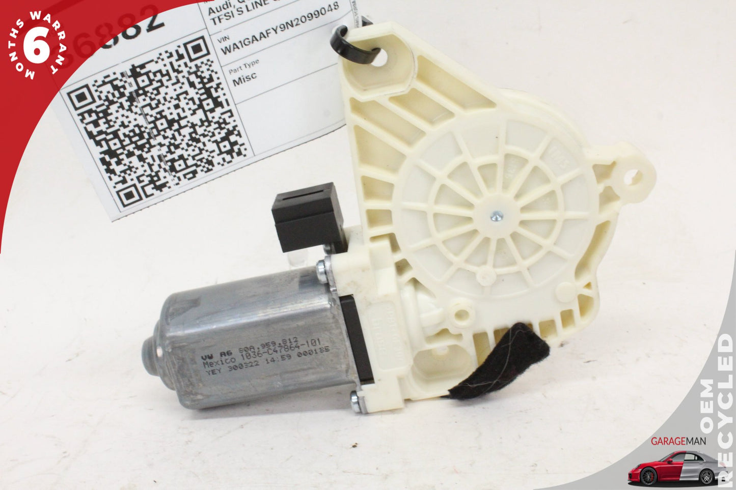 2018-2025 Audi Q5 Rear Left Driver Side Window Regulator Motor 80A959812 OEM