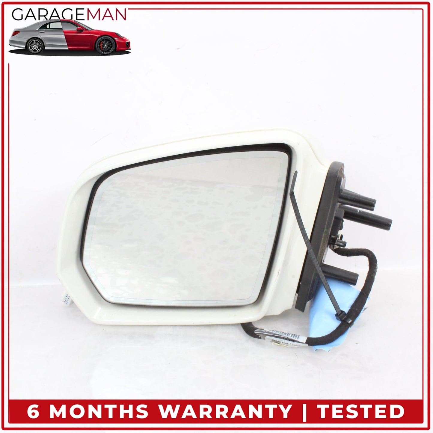 2009-2012 Mercedes W164 ML350 Left Side Door Rear View Mirror Calcite White OEM