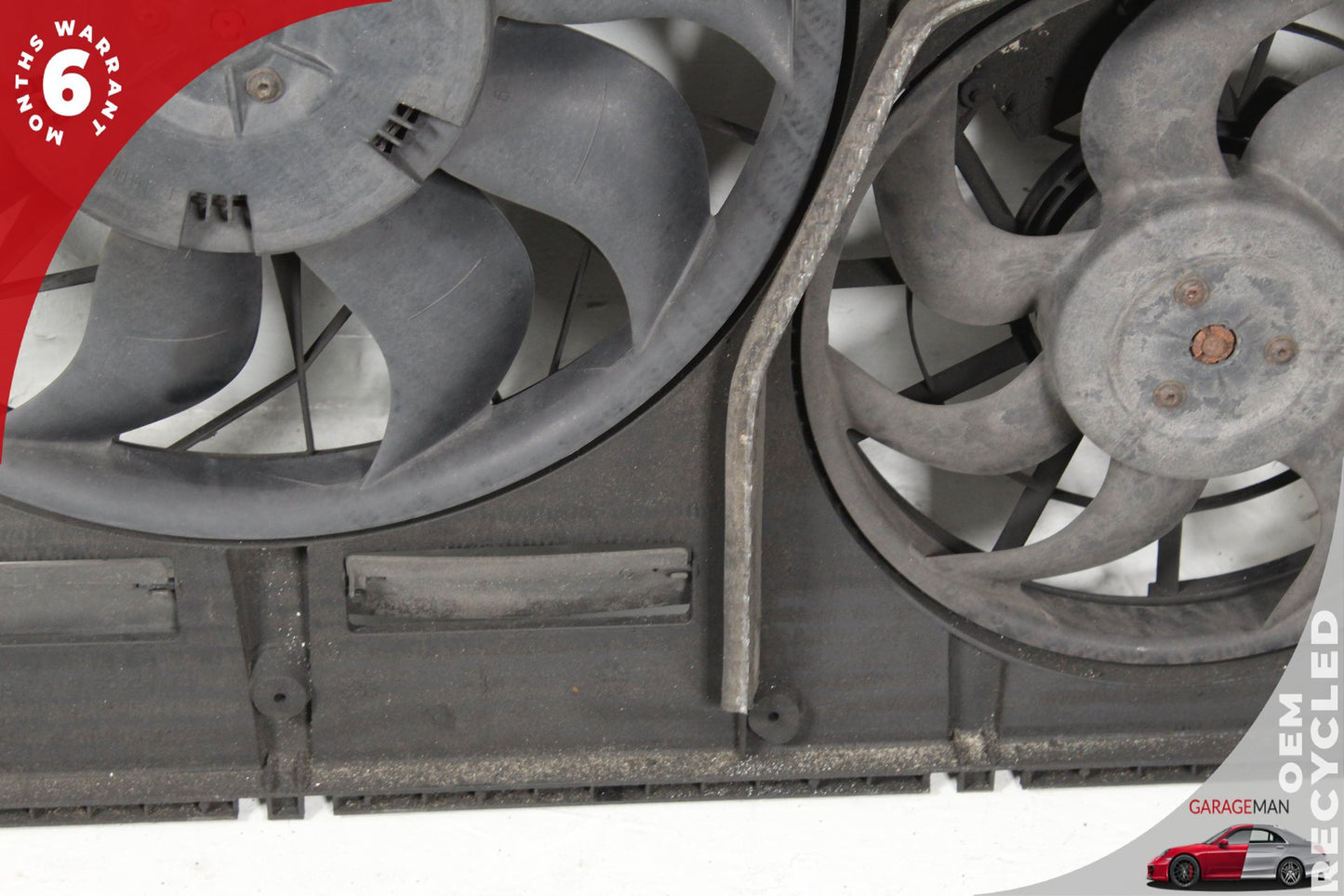 2003-2010 Porsche Cayenne 957 Radiator Dual Cooling Fan Motor Assembly OEM