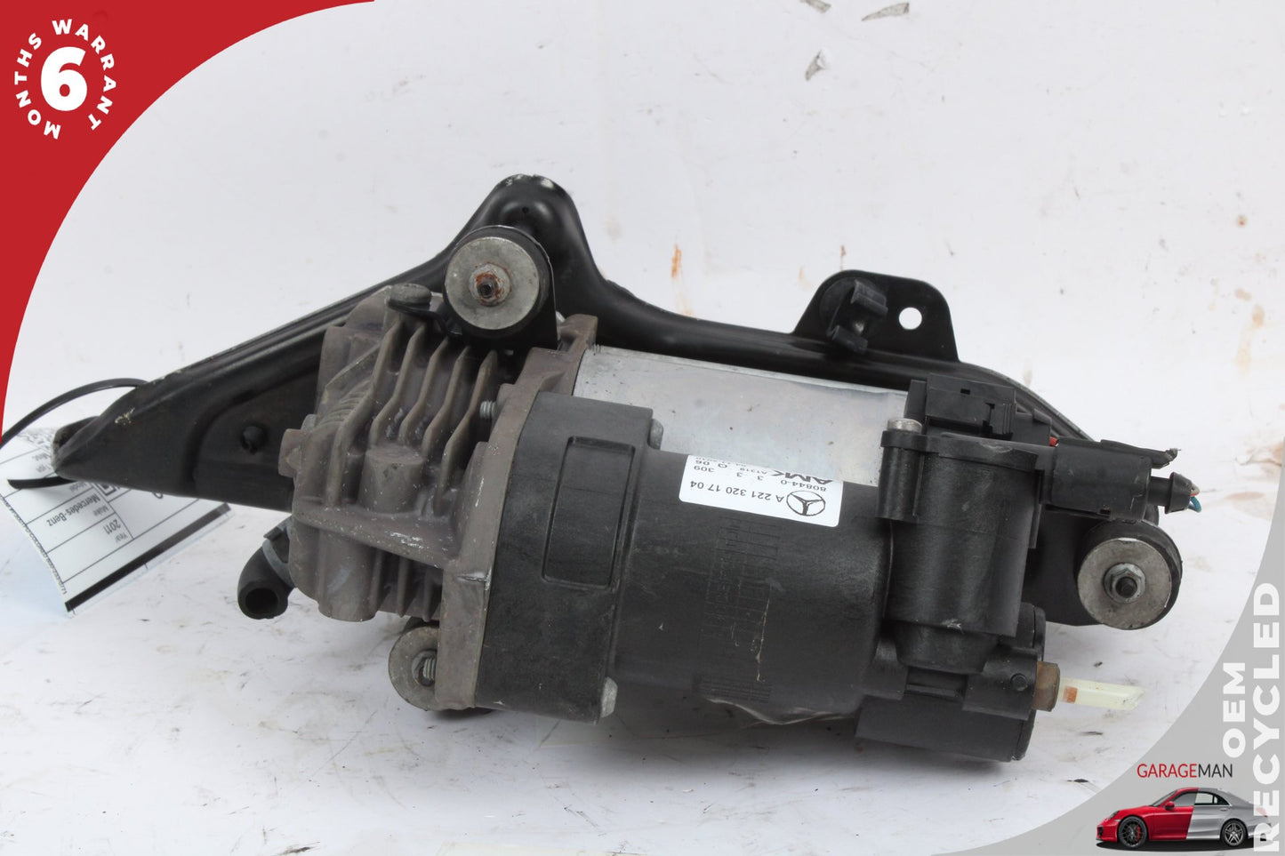2007-2014 Mercedes W221 S400 Air Suspension Compressor Pump w/ Bracket OEM