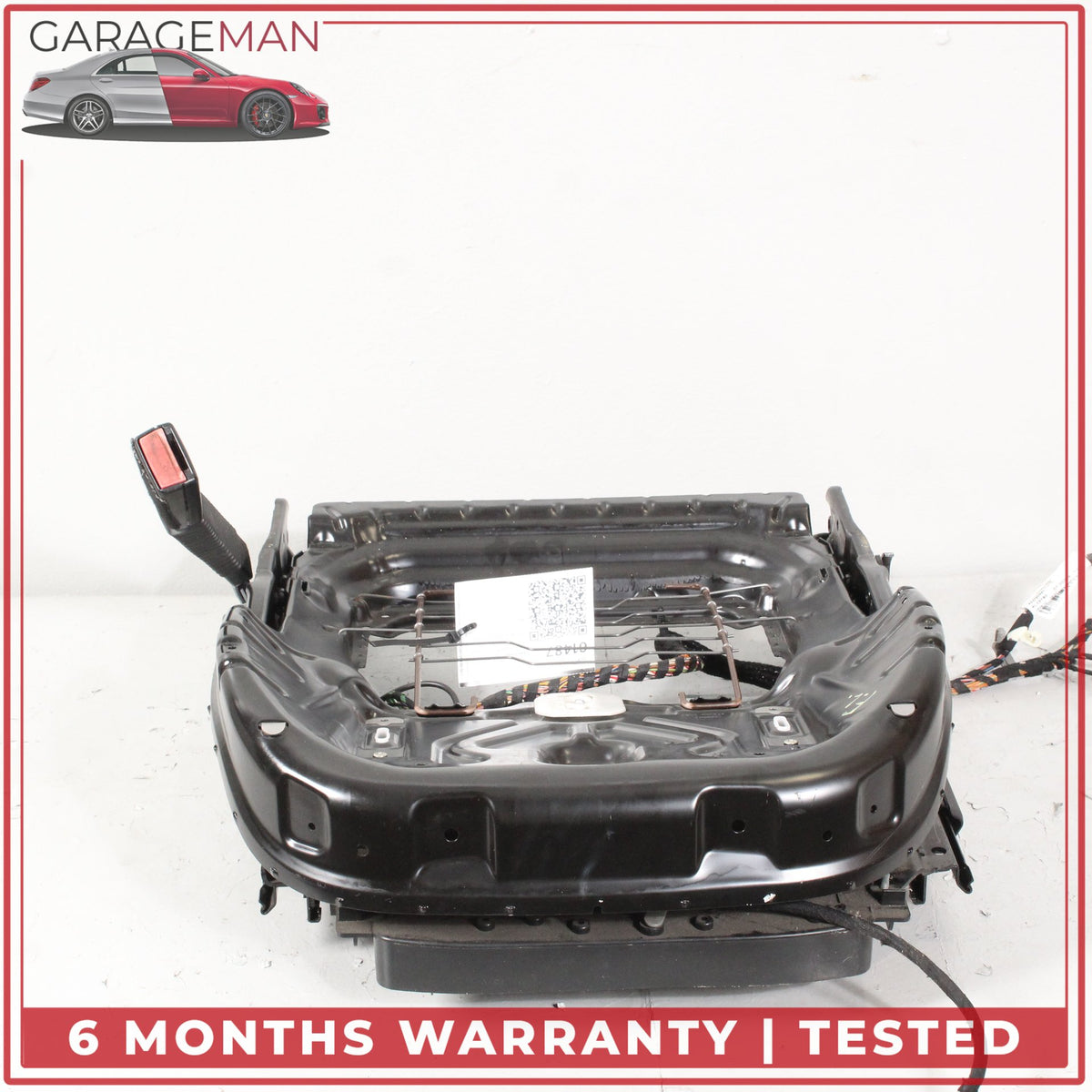 2010-2012 Range Rover L322 Front Left Seat Track Rail Frame w/ Motors OEM