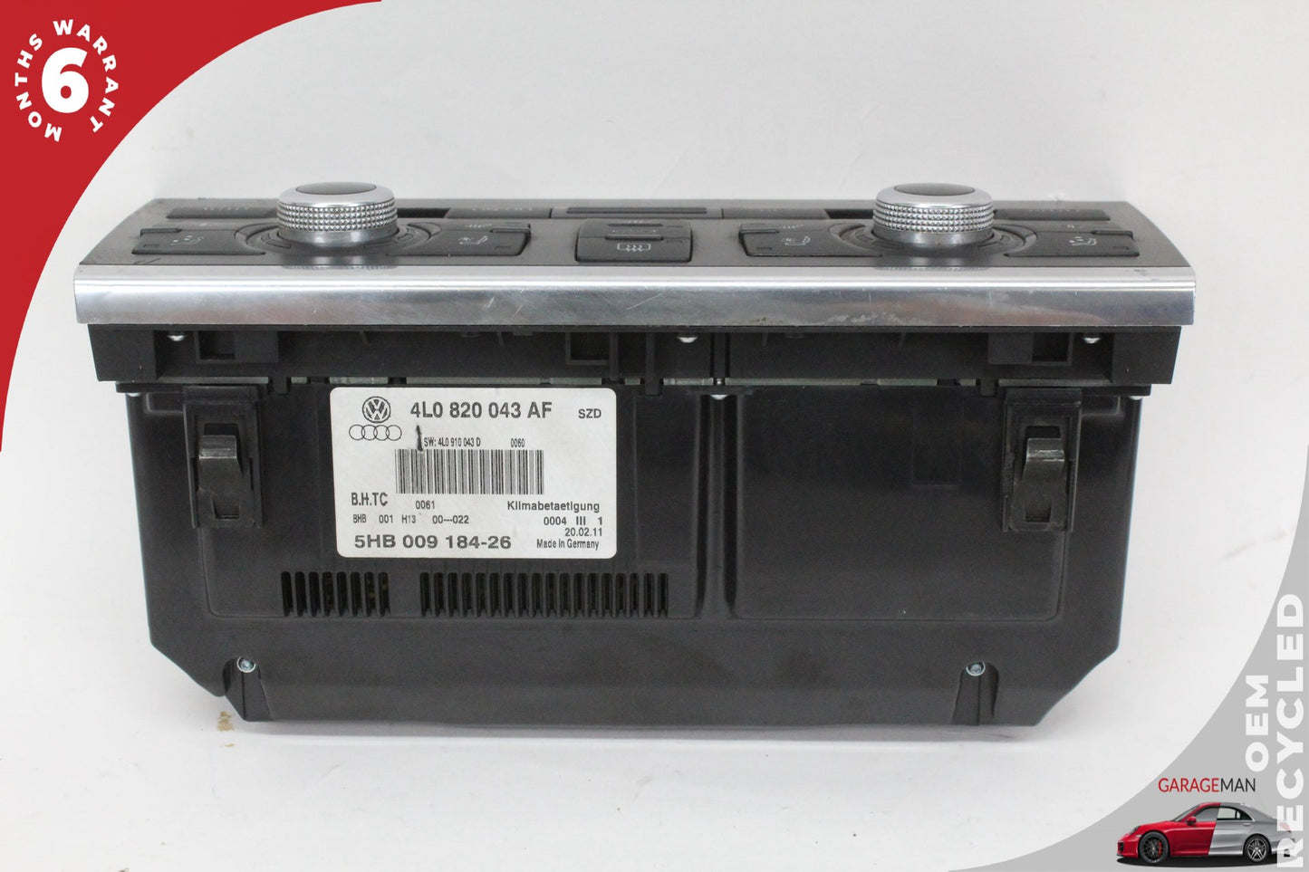 2010-2015 Audi Q7 SUV Front AC Temperature Climate Control Panel 4L0820043AF OEM