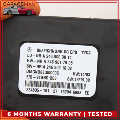2014-2019 Mercedes W117 CLA250 Electronic Parking Brake Control Module Unit OEM