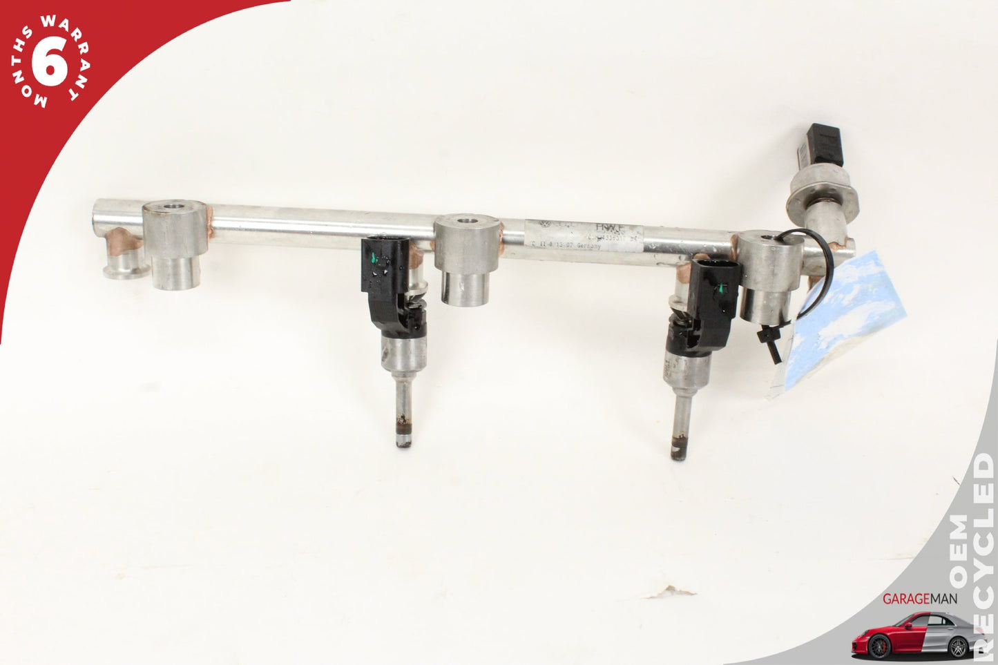 2008-2018 Porsche Cayenne 957 958 Lower Fuel Injector Rail w/ Injectors OEM