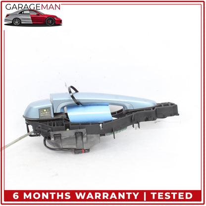 2012-2018 BMW 320i Rear Right Side Exterior Door Handle Liquid Blue Metallic OEM