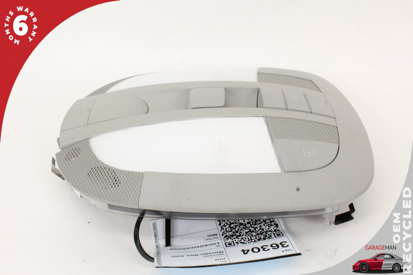 06-13 Mercedes-Benz R350 W251 SUV Overhead Dome Light Lamp 1648702826 Genuine