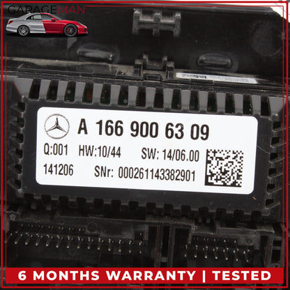 2012-2019 Mercedes W166 ML350 A/C Heater Climate Control Switch 1669006309 OEM