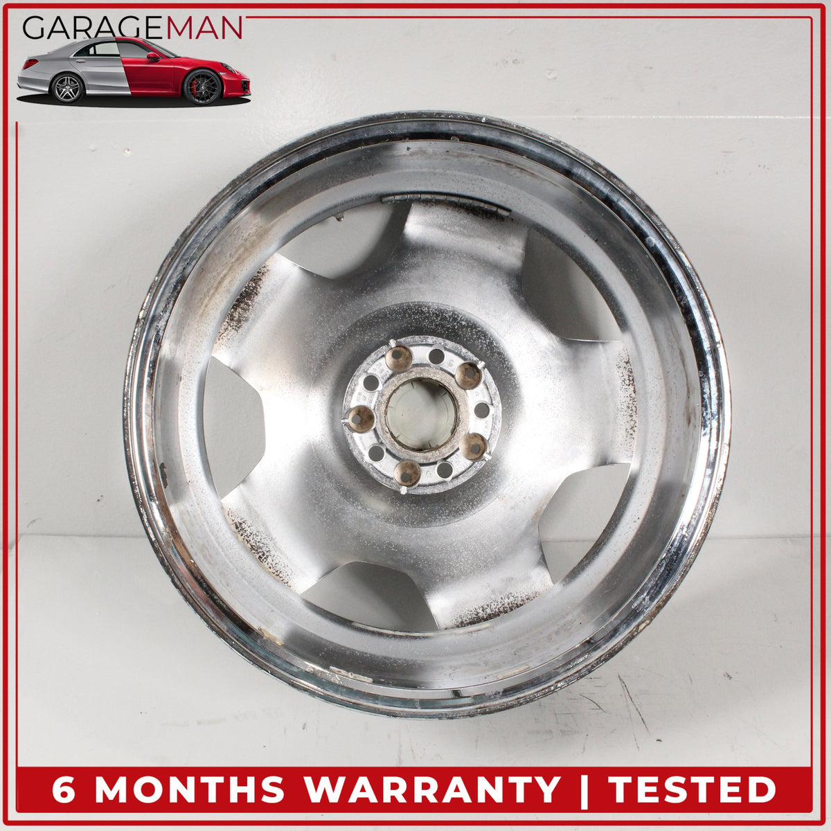 2007-2009 Mercedes W221 S600 Front Wheel Rim 8.5JX18 H2 ET43 2164010502 OEM