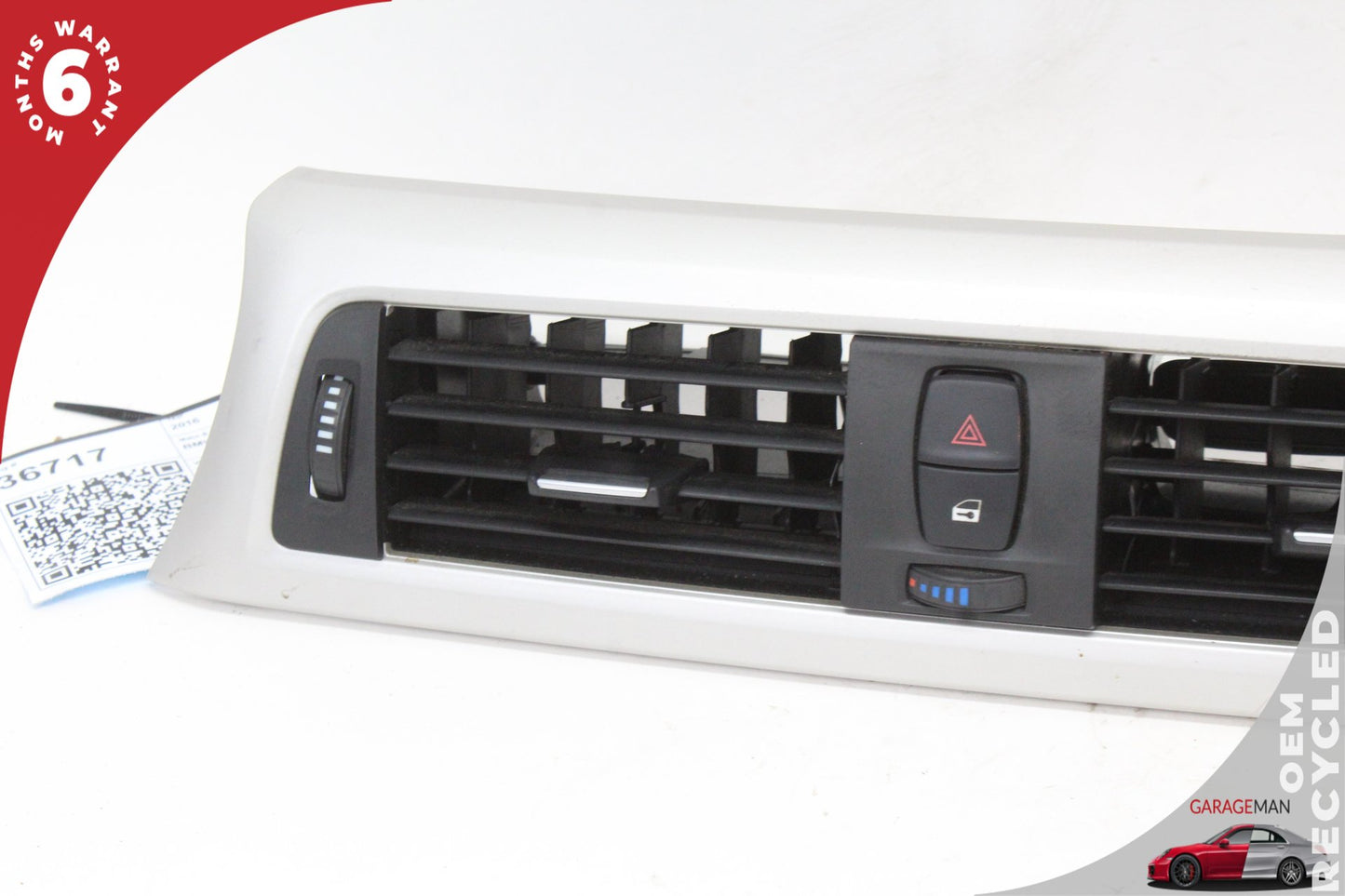 2012-2018 BMW 320i F30 Front Dash Center AC Air Vent Grille Panel 9231206 OEM