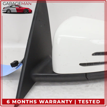2010-2011 Mercedes W204 C300 Front Left Door Rear View Mirror Calcite White OEM