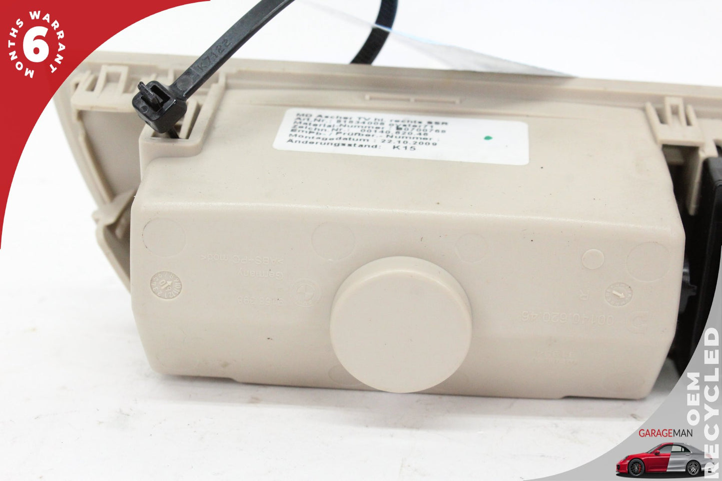 2009-2015 BMW 750i Rear Right Passenger Side Window Switch w/ Trim 9195269 OEM