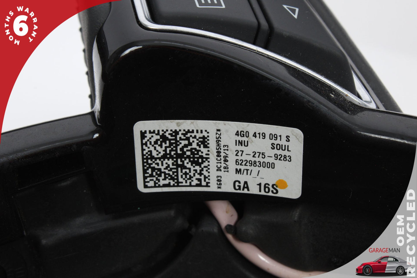 2012-2018 Audi A7 A6 Front Left Side Steering Wheel Black 4G0419091S OEM