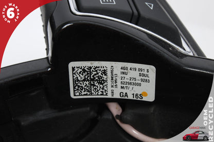 2012-2018 Audi A7 A6 Front Left Side Steering Wheel Black 4G0419091S OEM