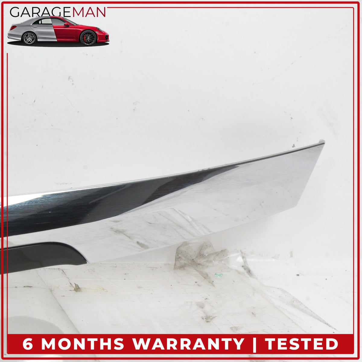 2012-2015 Jaguar XF X250 Rear Trunk Lid Molding Panel Trim Chrome w/ Camera OEM