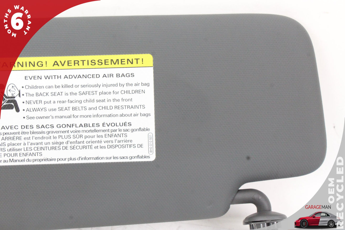 2017-2024 Audi A3 A4 S5 RS5 Front Right Side Sun Visor Sunvisor 8W0857552 OEM