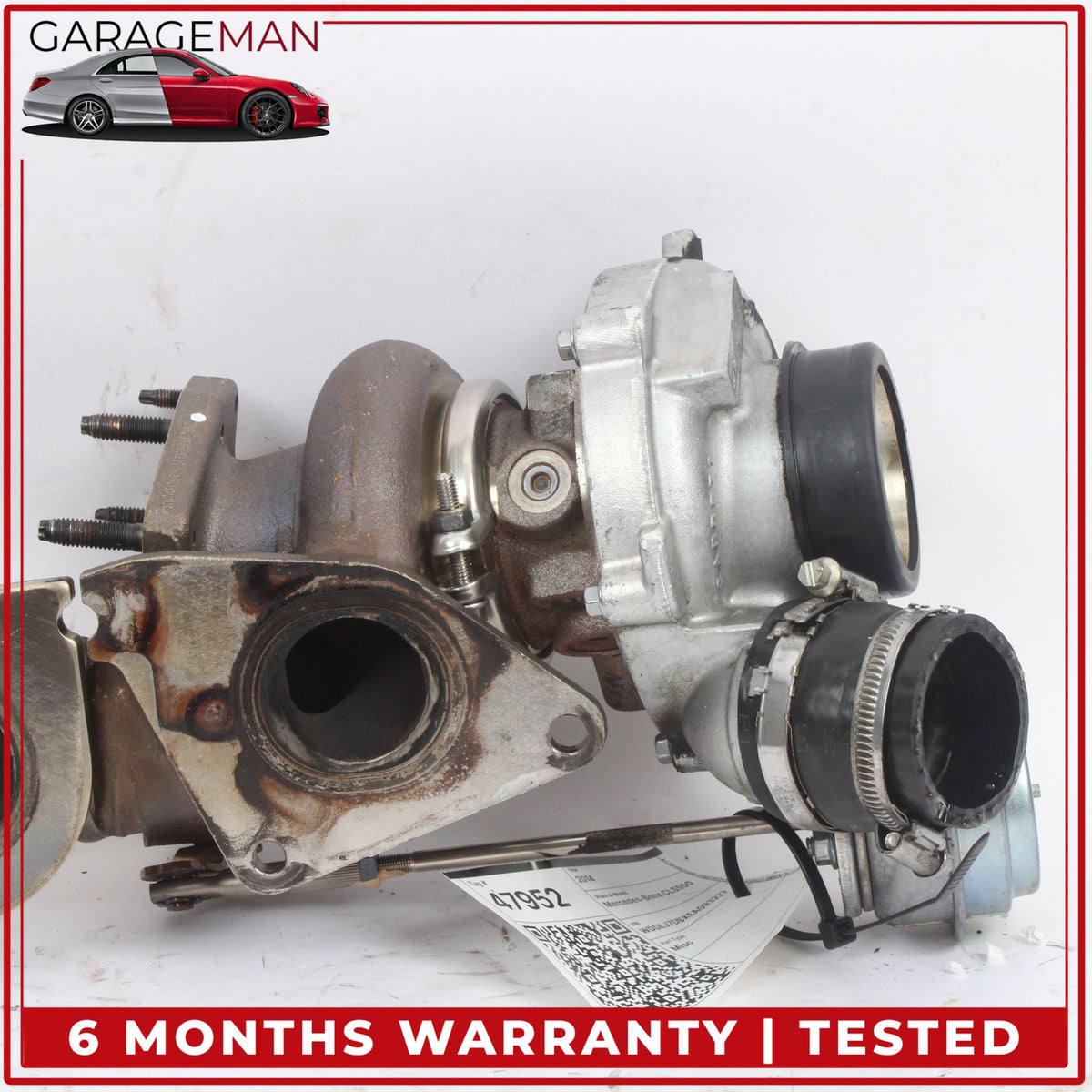 12-18 Mercedes-Benz CLS550 W218 Right Side Turbo Turbocharger w/ Manifold 41k