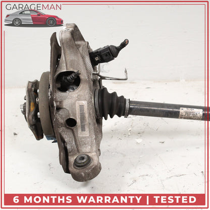 2010-2016 Porsche Panamera Rear Right Spindle Knuckle Wheel Hub w/ Shaft OEM