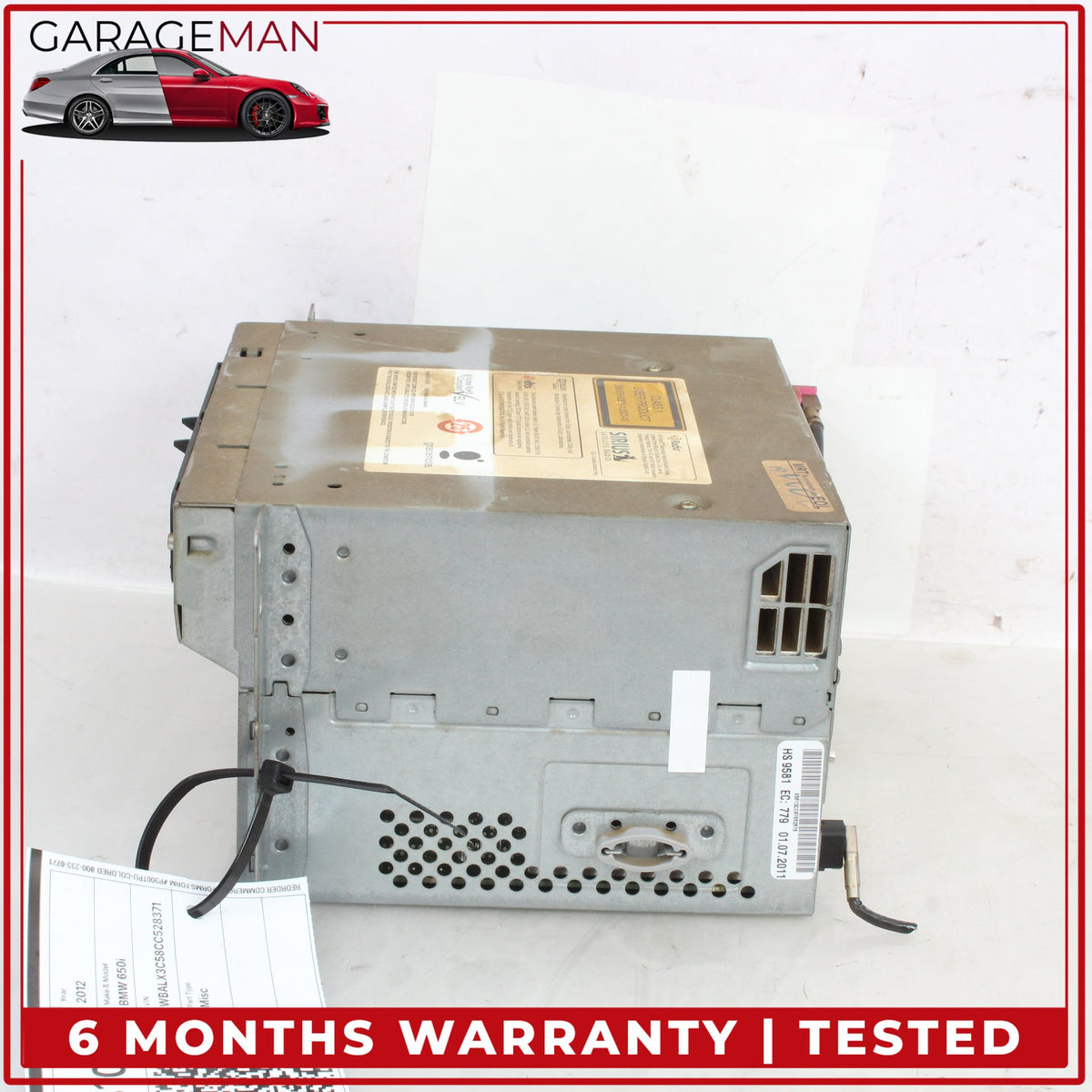 2012-2018 BMW 650i F13 Multi Media Audio Radio Receiver Player 9271924 OEM