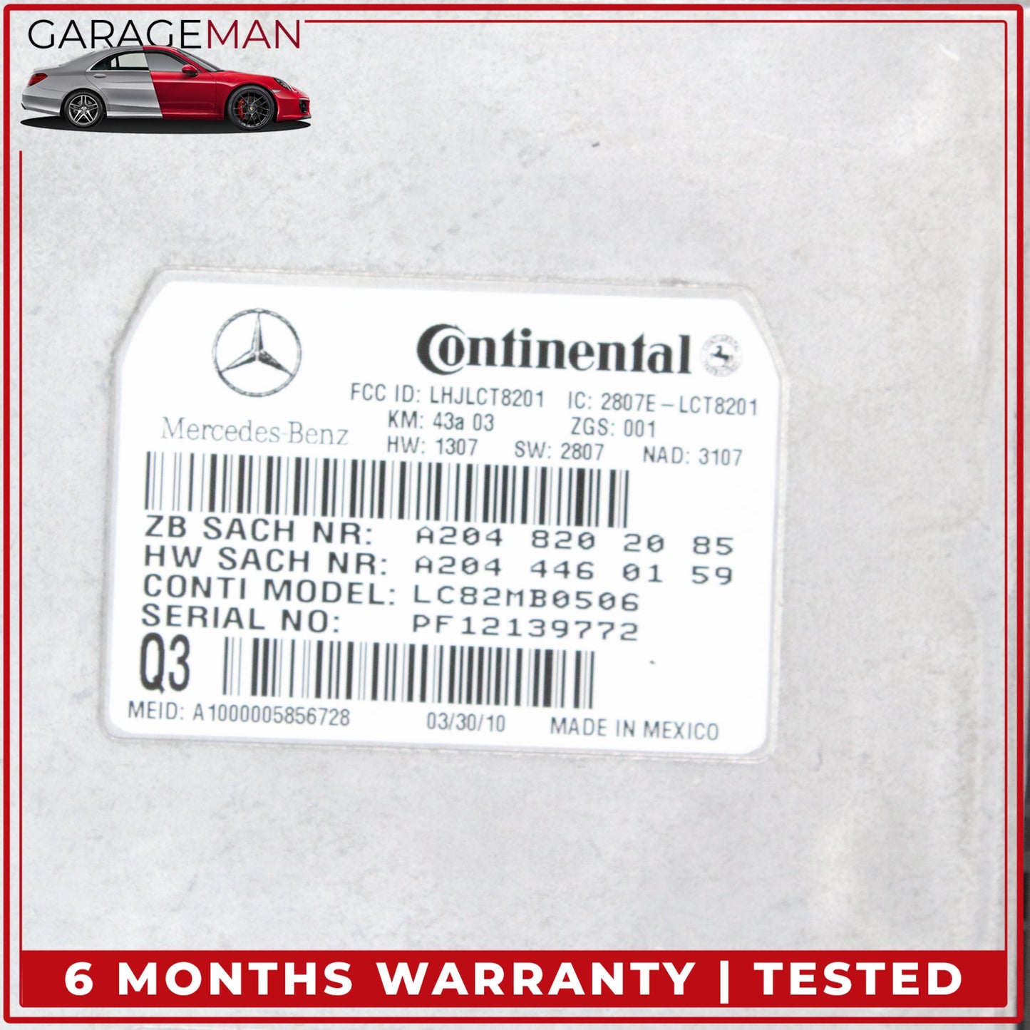 2006-2014 Mercedes W164 ML350 Voice Communication Control Module 2048202085 OEM