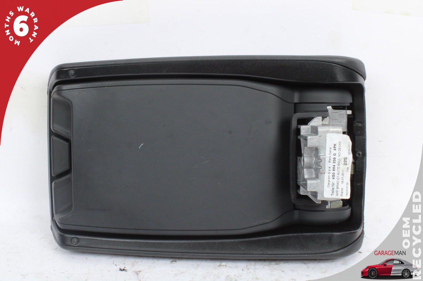12-18 Audi A6 C7 Sedan Front Center Console Armrest Arm Rest 4G0864208G OEM
