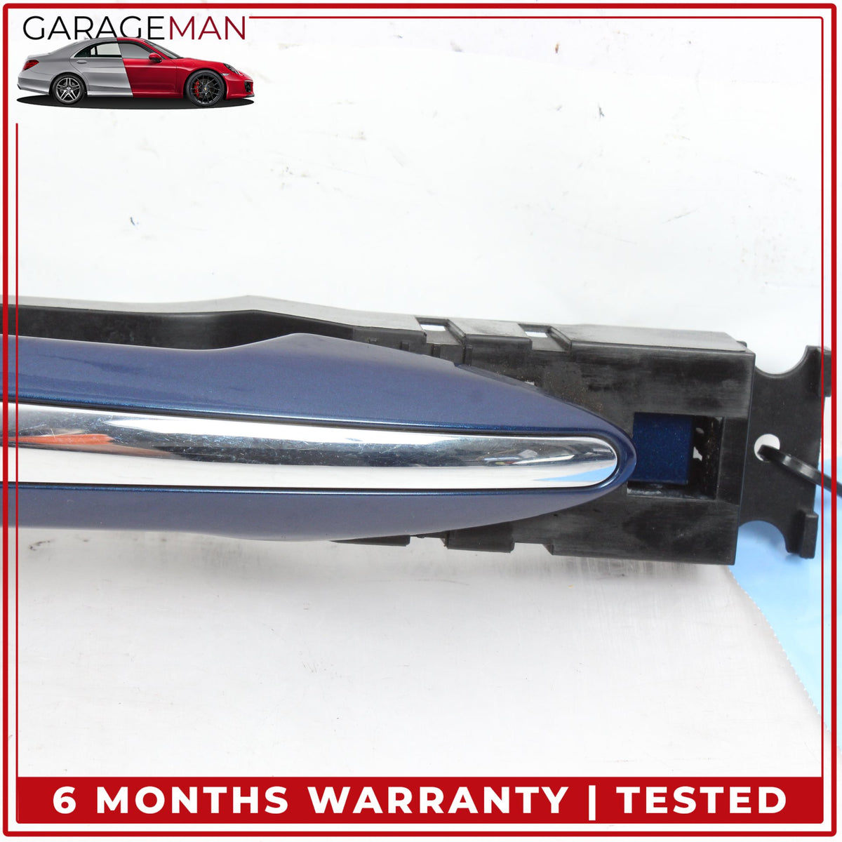 2014-2024 Infiniti Q50 V37 Rear Left Driver Side Exterior Door Handle Blue OEM