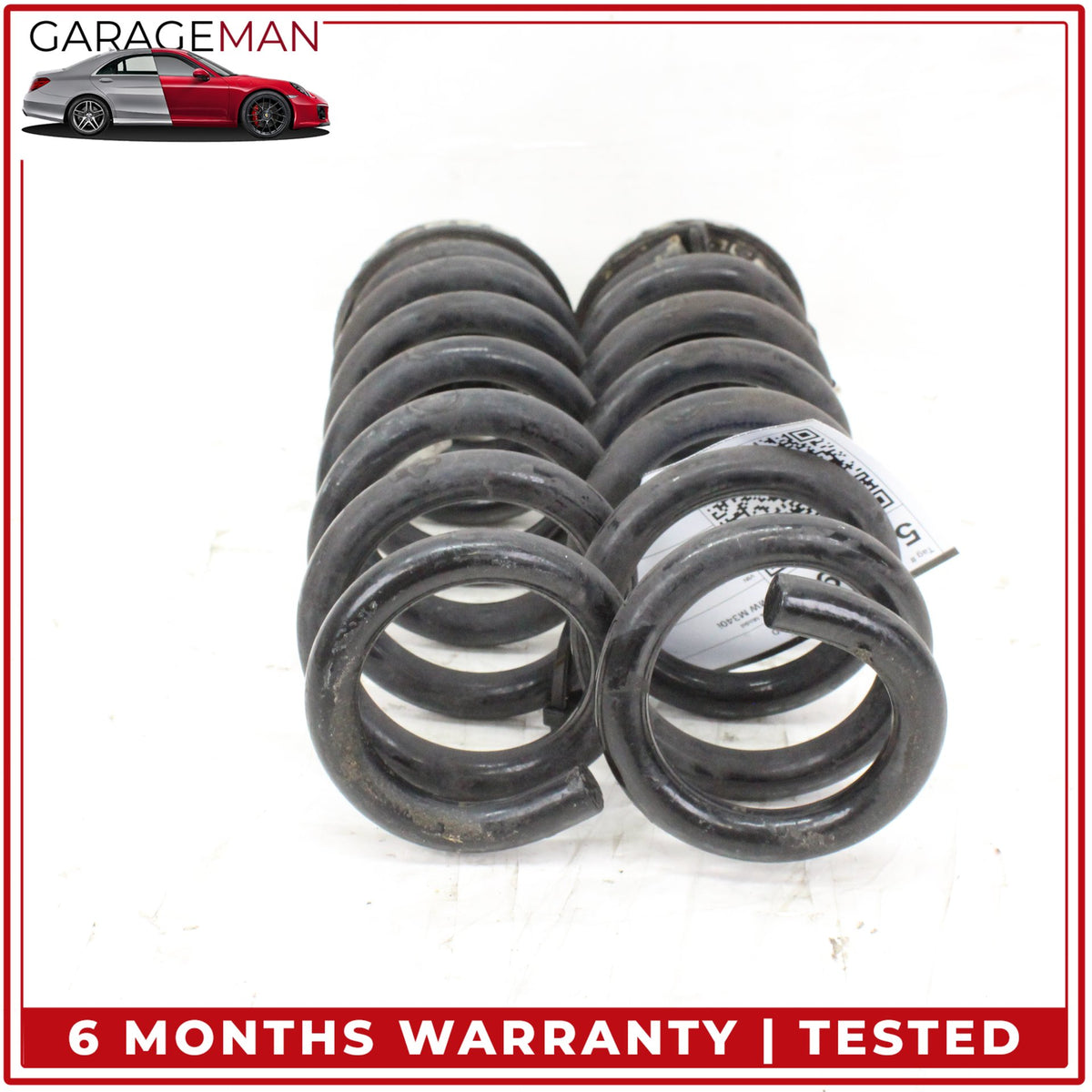 2019-2024 BMW M340i G20 Rear Left and Right Side Coil Spring Set 6875395 OEM