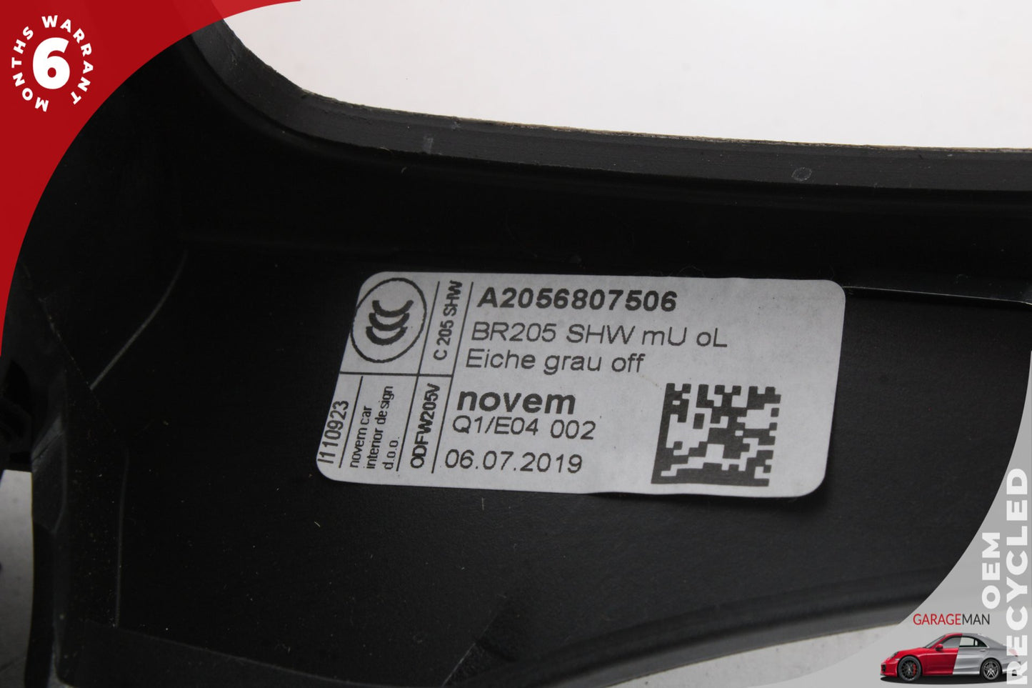 2019-2021 Mercede W205 C300 C43 C63 AMG Front Center Console Trim Assembly OEM