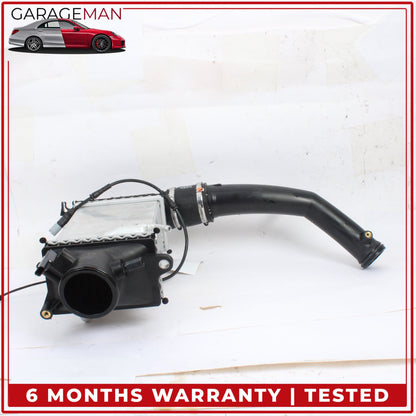 2015-2020 Mercedes W205 C300 Intercooler Radiator w/ Air Intake Pipe Hose OEM