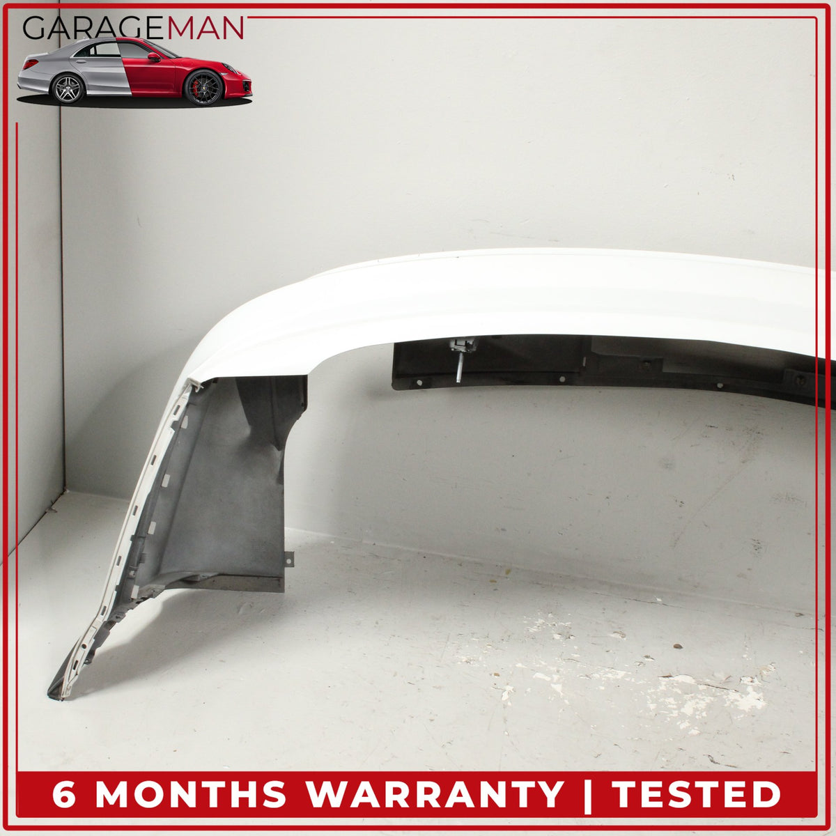 2010-2015 Audi Q7 Rear Bumper Cover Panel Glacier White Metallic OEM