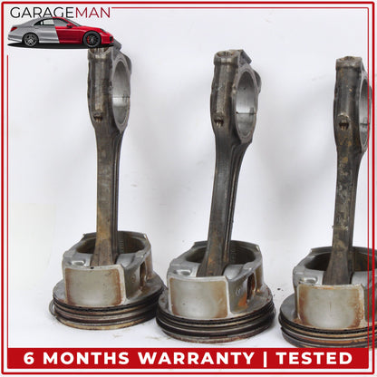 1998-2006 Mercedes W220 S430 Engine Motor Piston Connecting Rod Set of 8 OEM