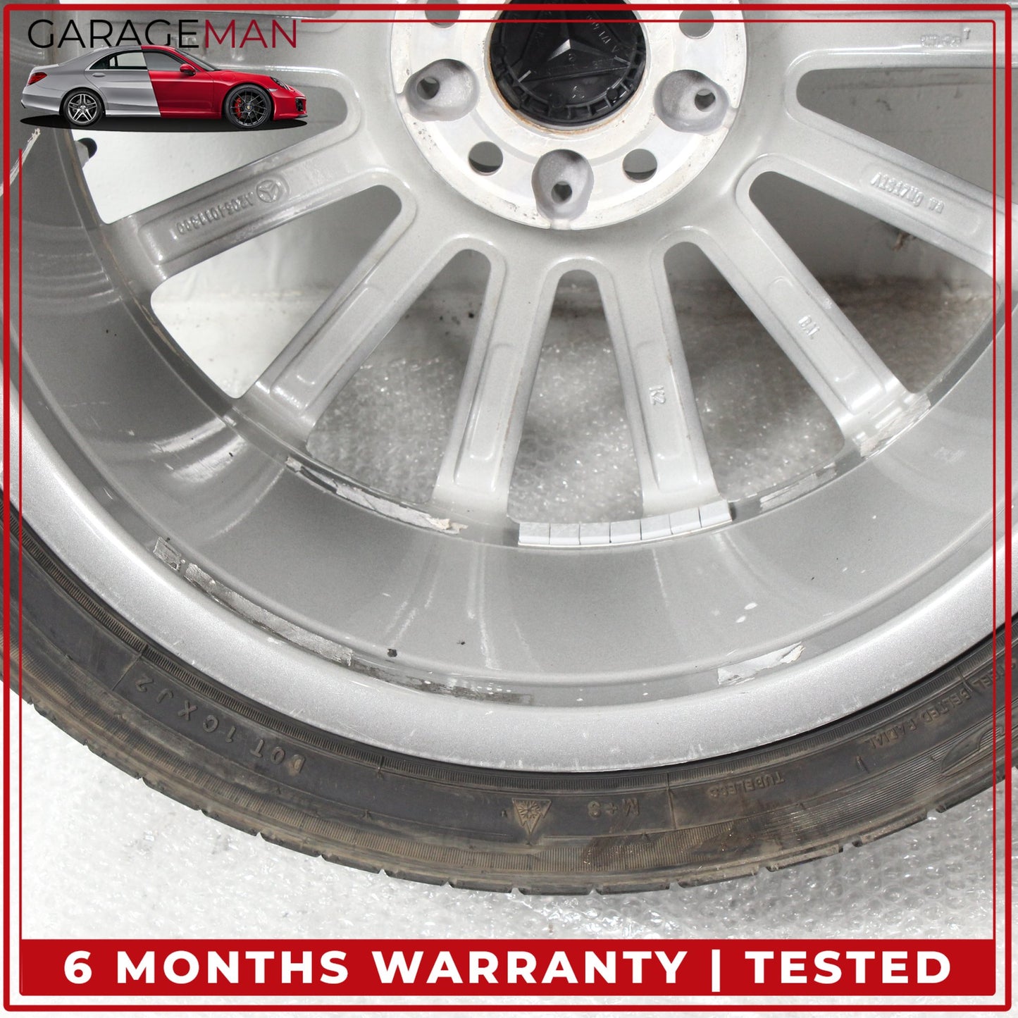 2015-2023 Mercedes W205 C300 Front Side Wheel Rim w/ Tire 7.5JX19H2 ET44 OEM