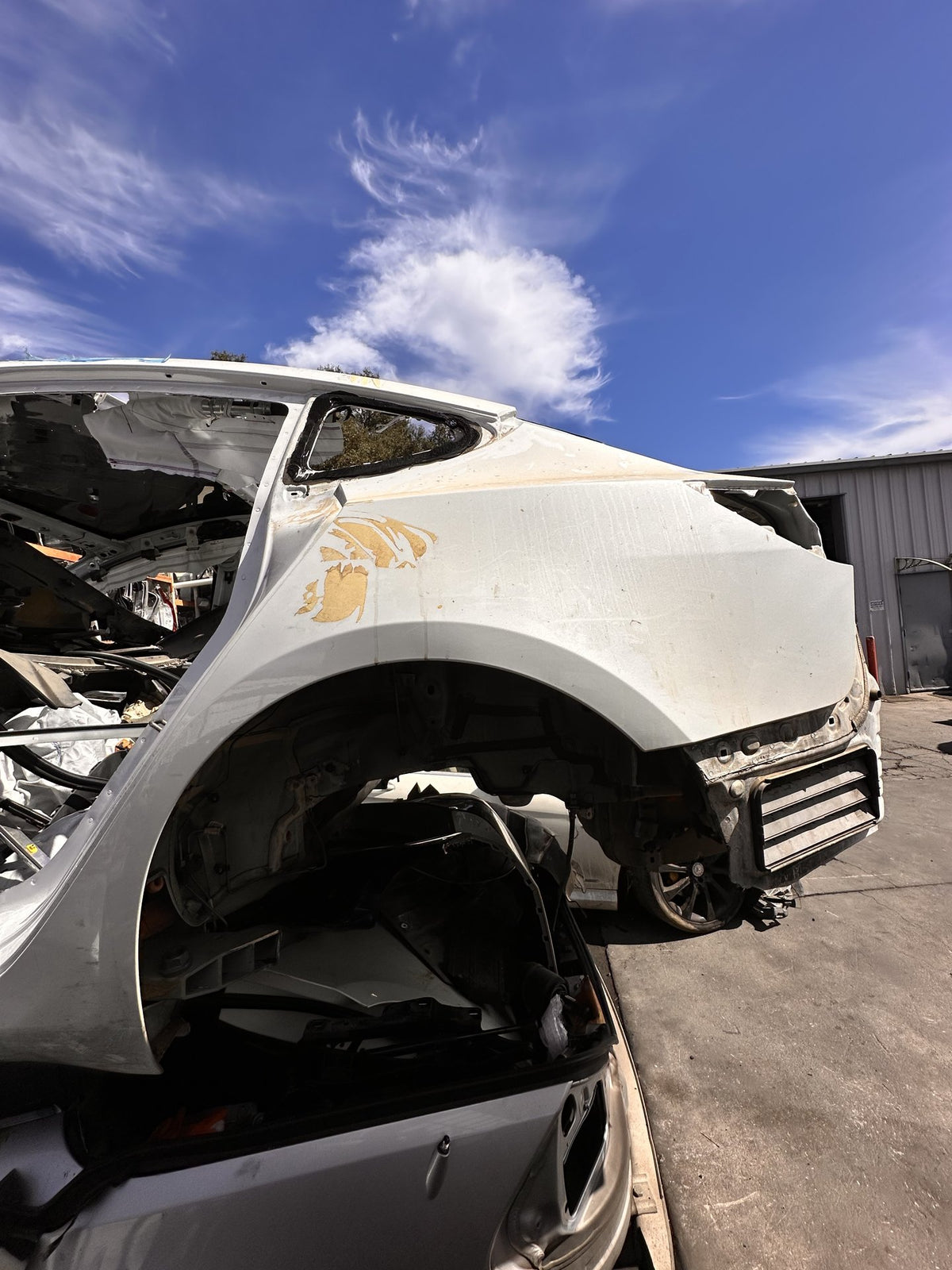 2017-2023 Tesla Model 3 Rear Left Side Quarter Frame Body Panel Pearl White OEM