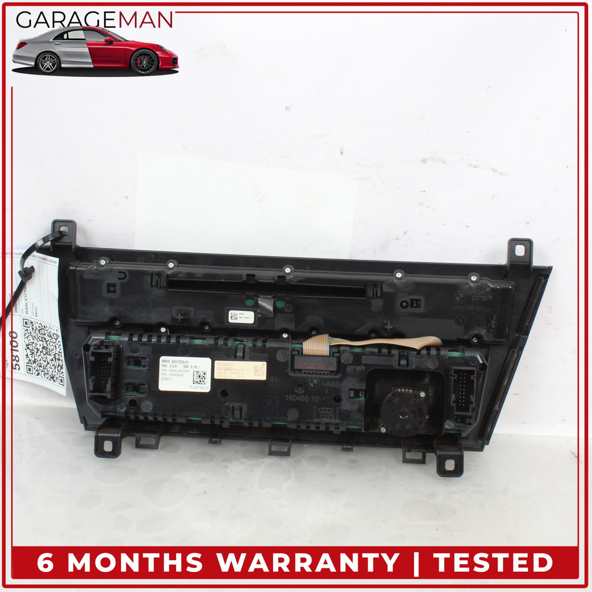 2012-2018 BMW 650i F13 Front Dash Radio Audio Climate Control Panel 9257250 OEM
