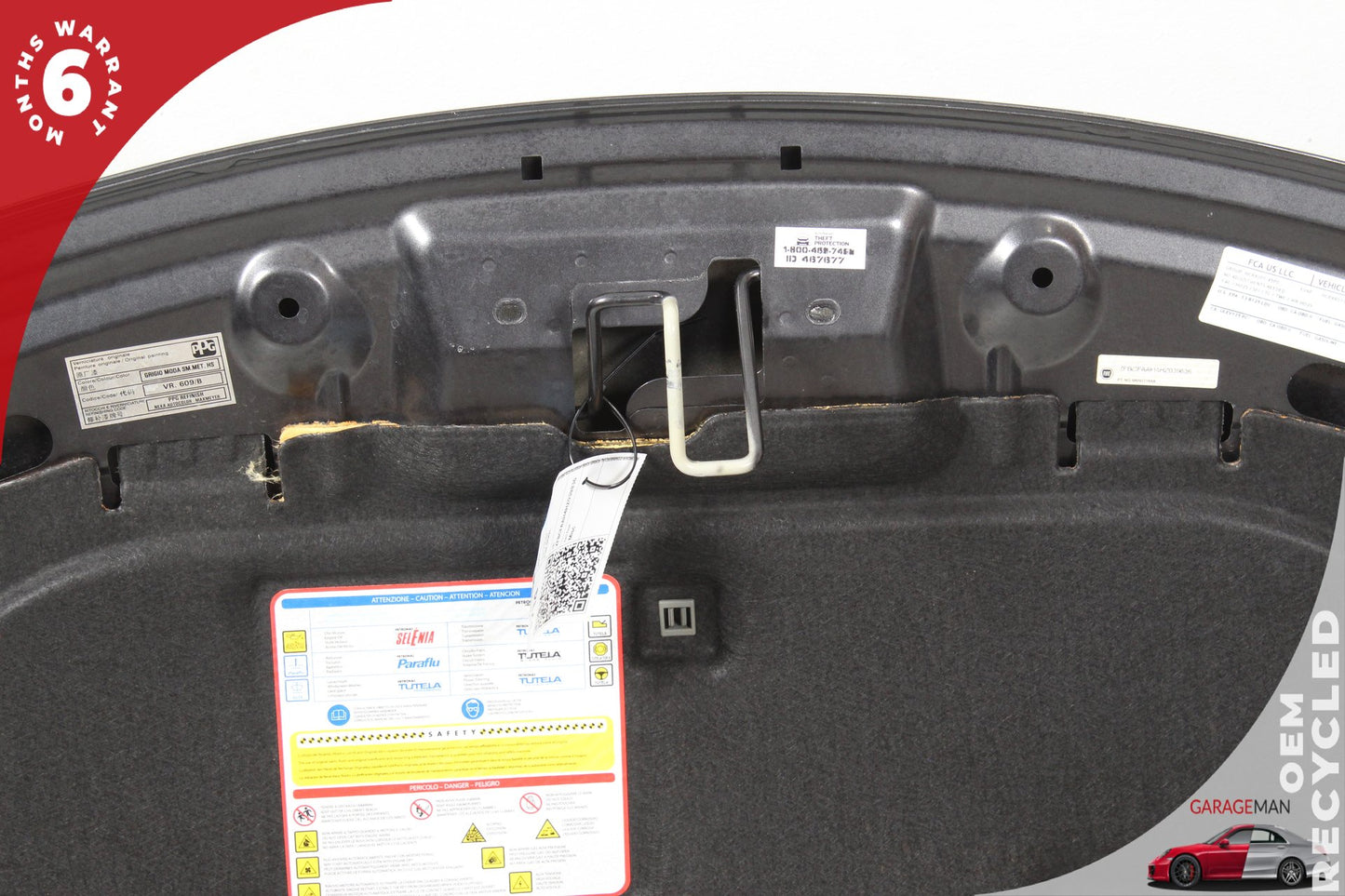 2014-2020 Fiat 500L Front Hood Bonnet Panel Shell Cover Gray 68210465AA OEM