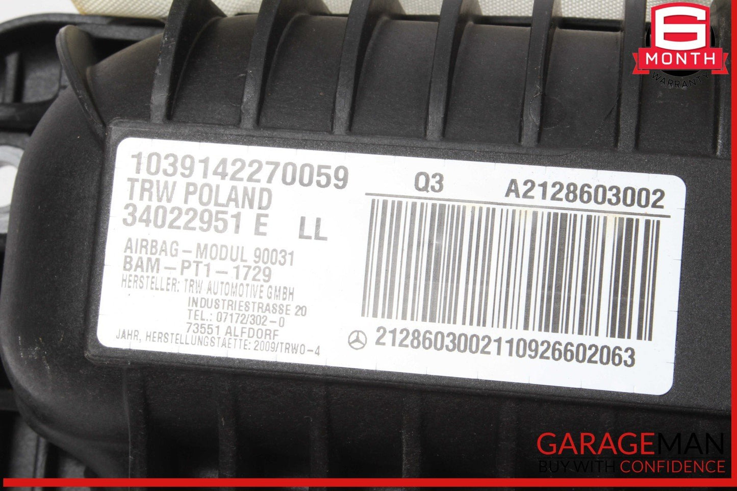 10-13 Mercedes W212 E350 Front Right Side Dashboard Dash Airbag Air Bag OEM