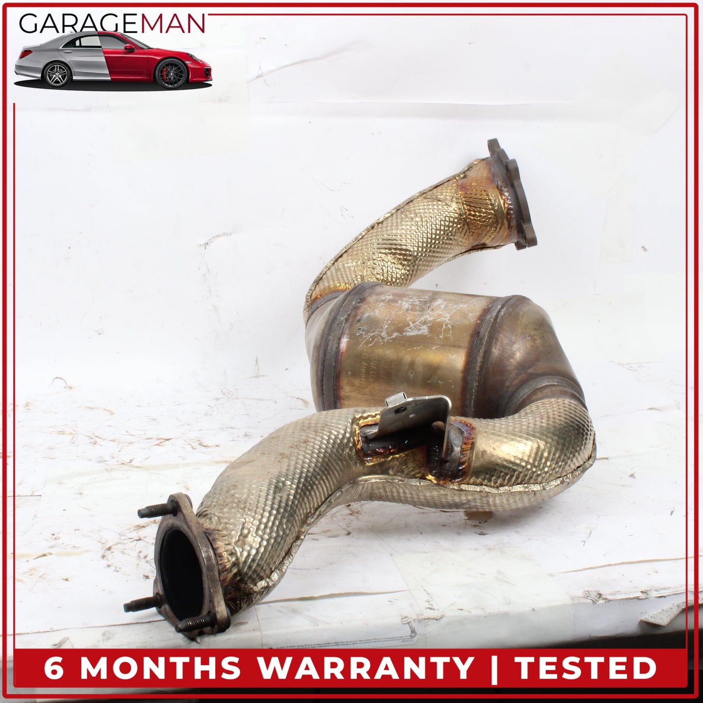2013-2018 Audi S8 A8 S6 S7 RS7 4.0L V8 Right Exhaust Downpipe 4G0254252L OEM