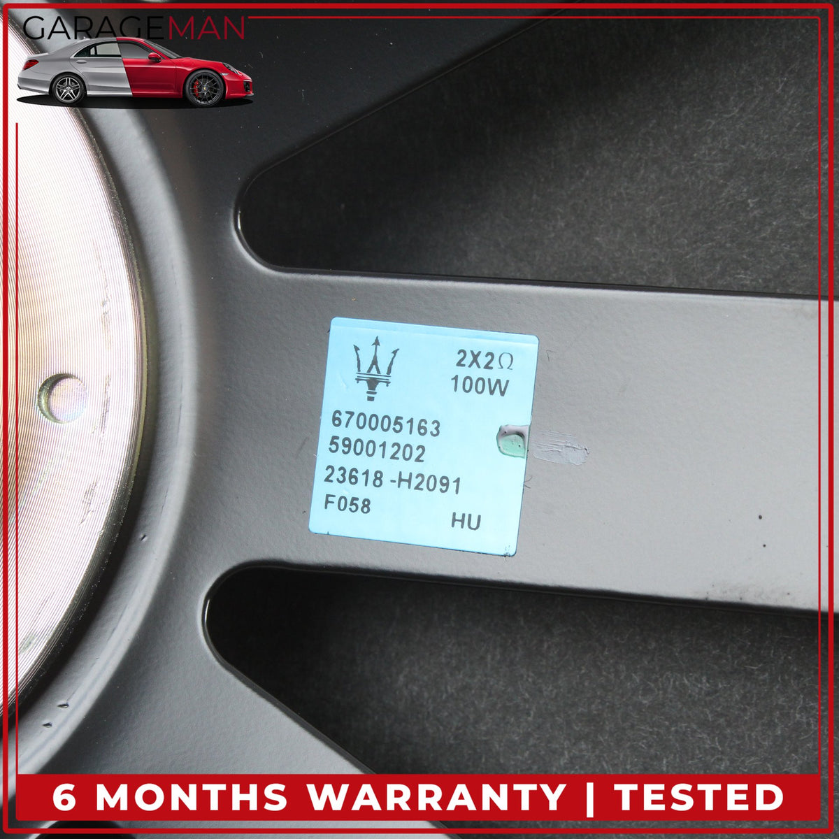 2014-2024 Maserati Ghibli M157 Rear Audio Sound Subwoofer Speaker 670005163 OEM