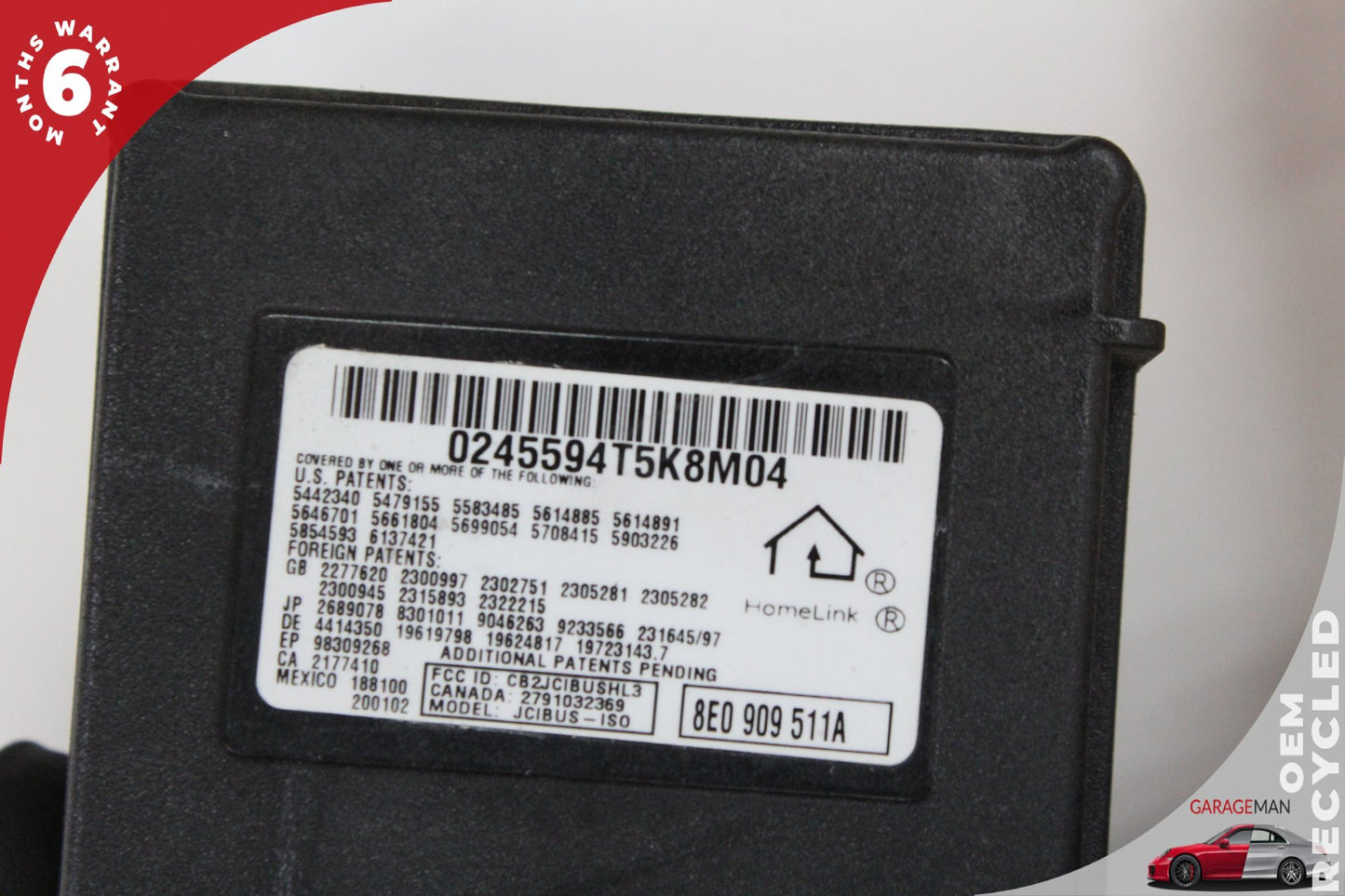 2007-2009 Audi Q7 HomeLink Garage Door Opener Control Module 8E0909511A OEM