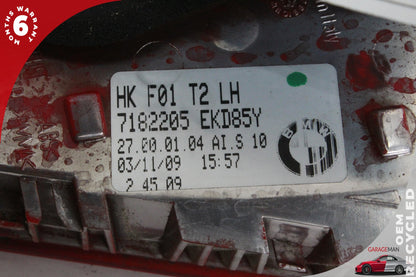 2009-2012 BMW 750i Rear Left Driver Side Inner Tail Light Lamp 7182205 OEM