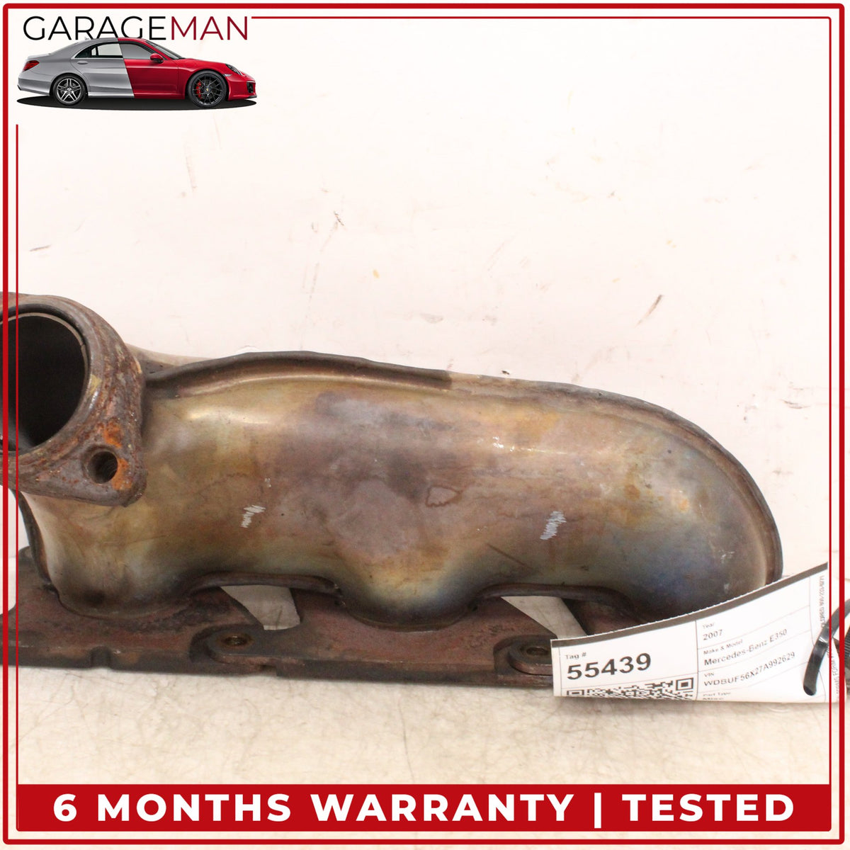 2006-2012 Mercedes W211 E350 C350 M272 Right Side Exhaust Manifold Header OEM