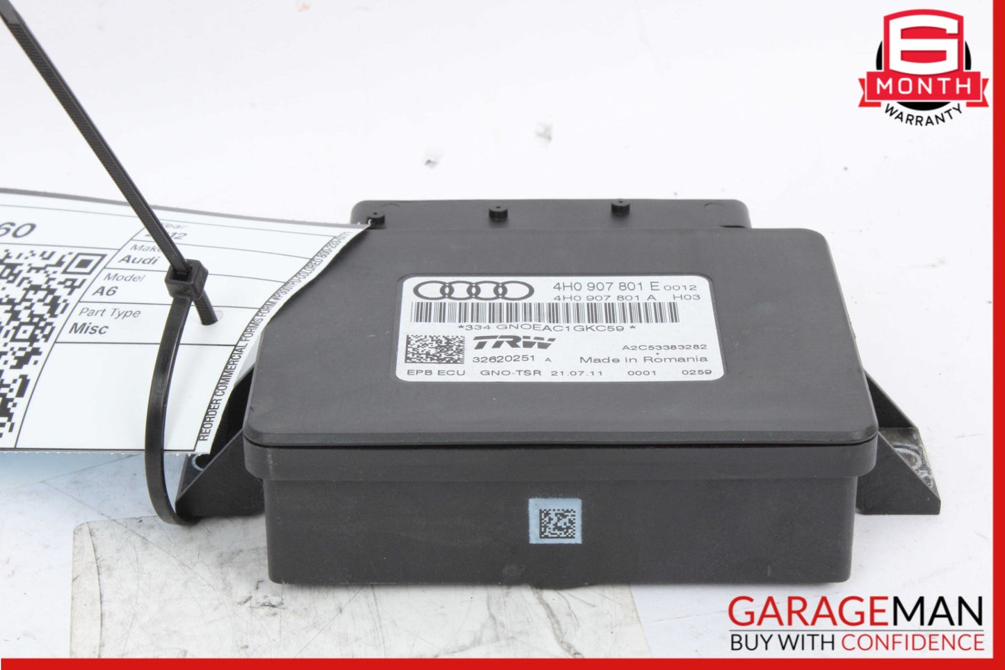 2012-2018 Audi A6 C7 Sedan Electronic Parking Brake Control Module 4H0907801 OEM