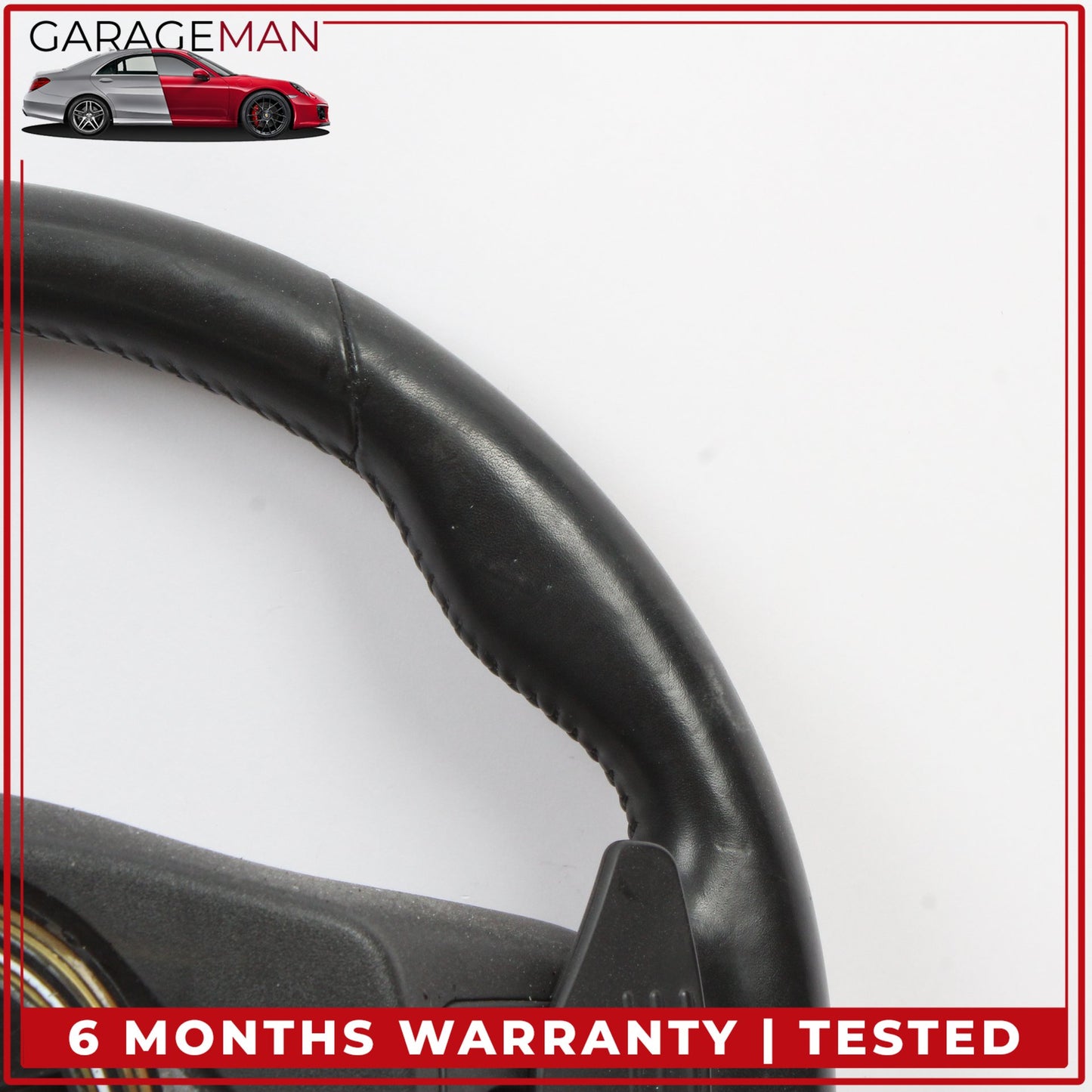 2015-2020 Jaguar F-Type X152 Steering Wheel Flat Bottom w/ Paddle Shifters OEM
