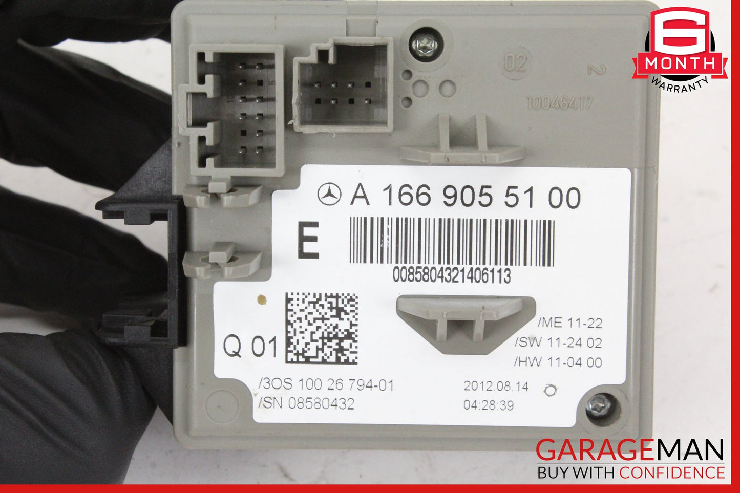 2012-2016 Mercedes X166 GL450 Ignition Switch Module w/ Key 1669055100 OEM