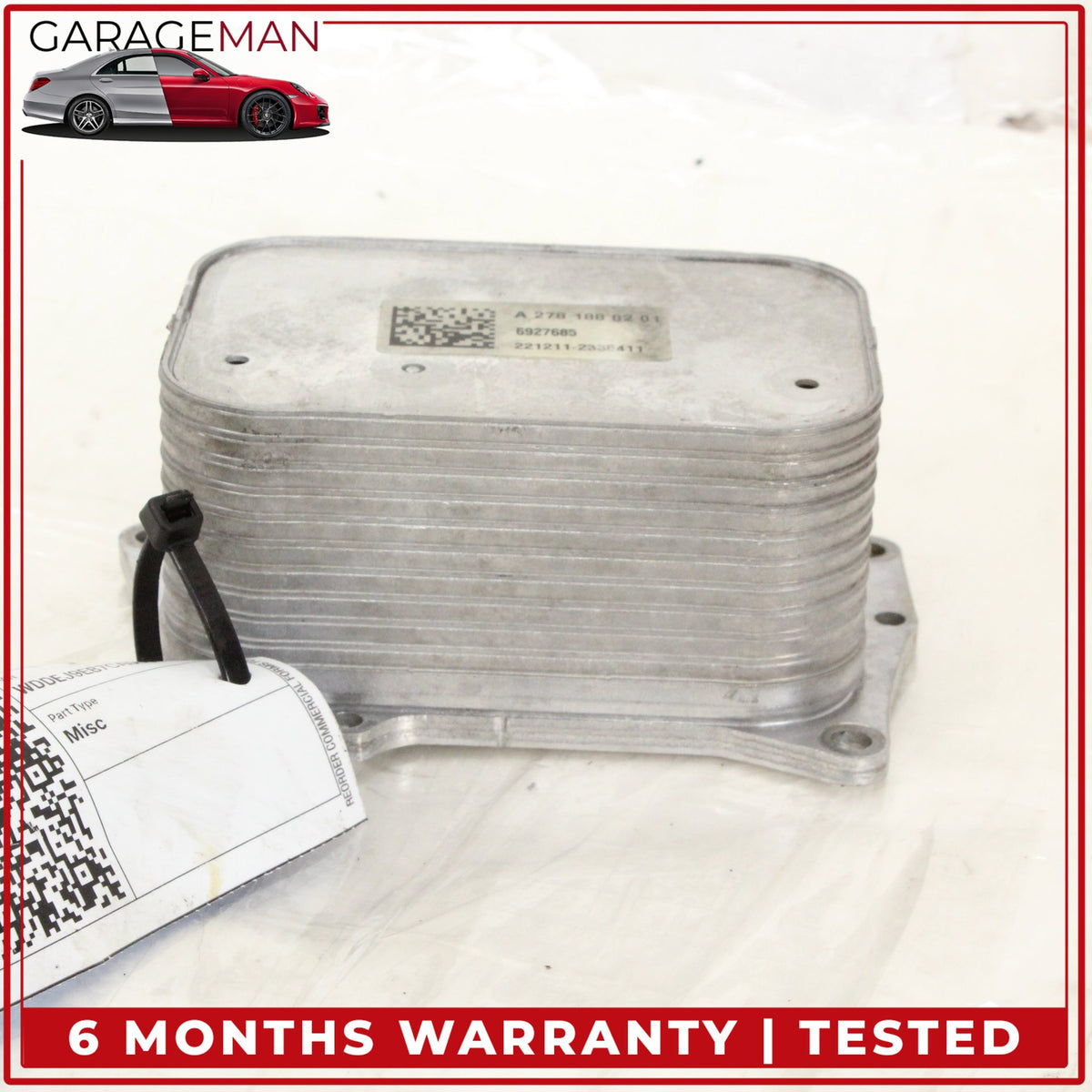 2011-2018 Mercedes W216 CL550 GL450 S550 Engine Oil Cooler 2781880201 OEM