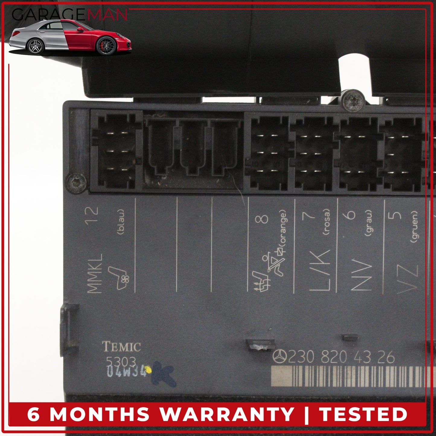 2003-2012 Mercedes-Benz SL500 R230 Under Seat Control Module Left 2308204326