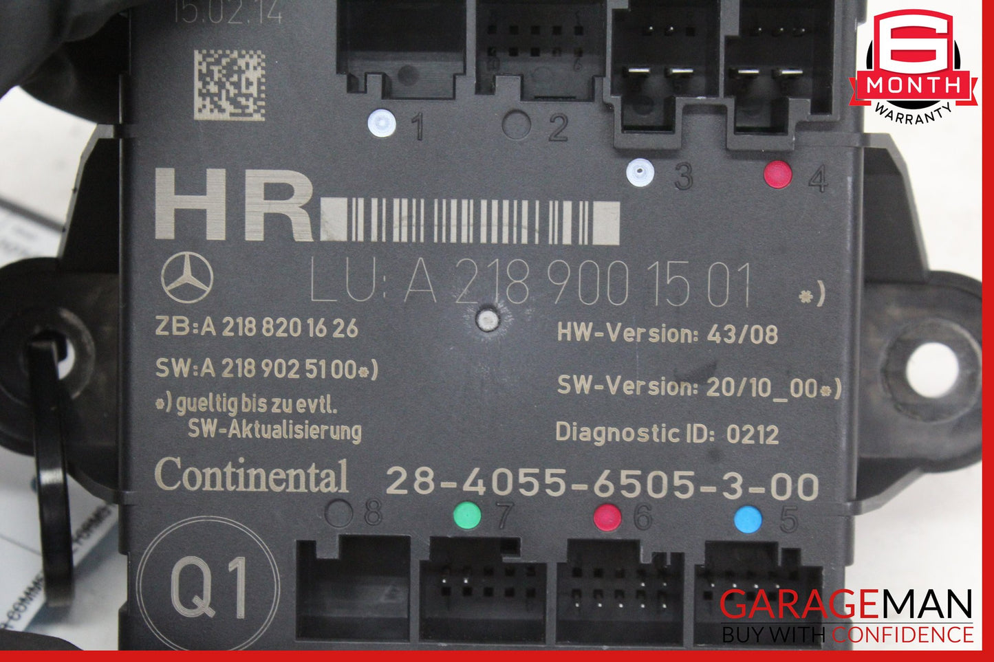 2008-2018 Mercedes-Benz C250 W204 Right Rear Door Control Module 2189001501 OEM