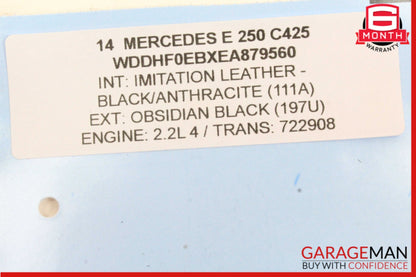 10-15 Mercedes-Benz W212 E250 Bluetec Engine Motor Starter 6519064300 OEM