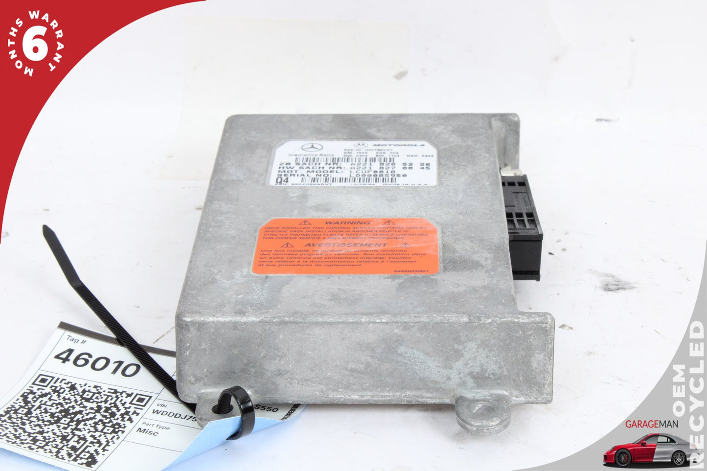 2006-2012 Mercedes W219 CLS550 Voice Communication Control Module 2218205226 OEM