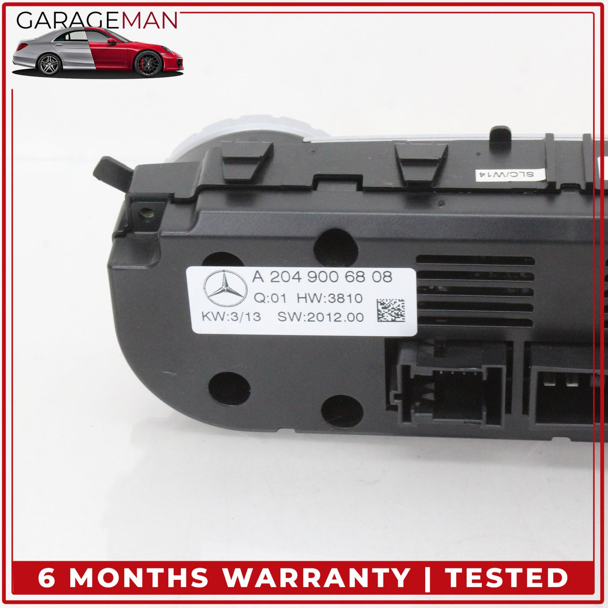 2012-2014 Mercedes W204 C250 Front AC A/C Temperature Climate Control Panel OEM
